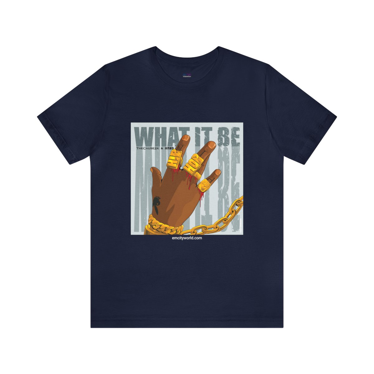What It Be T-shirt-Navy