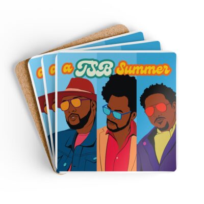 a TSB Summer Vibrant Coaster Set - Perfect for Summer Vibes